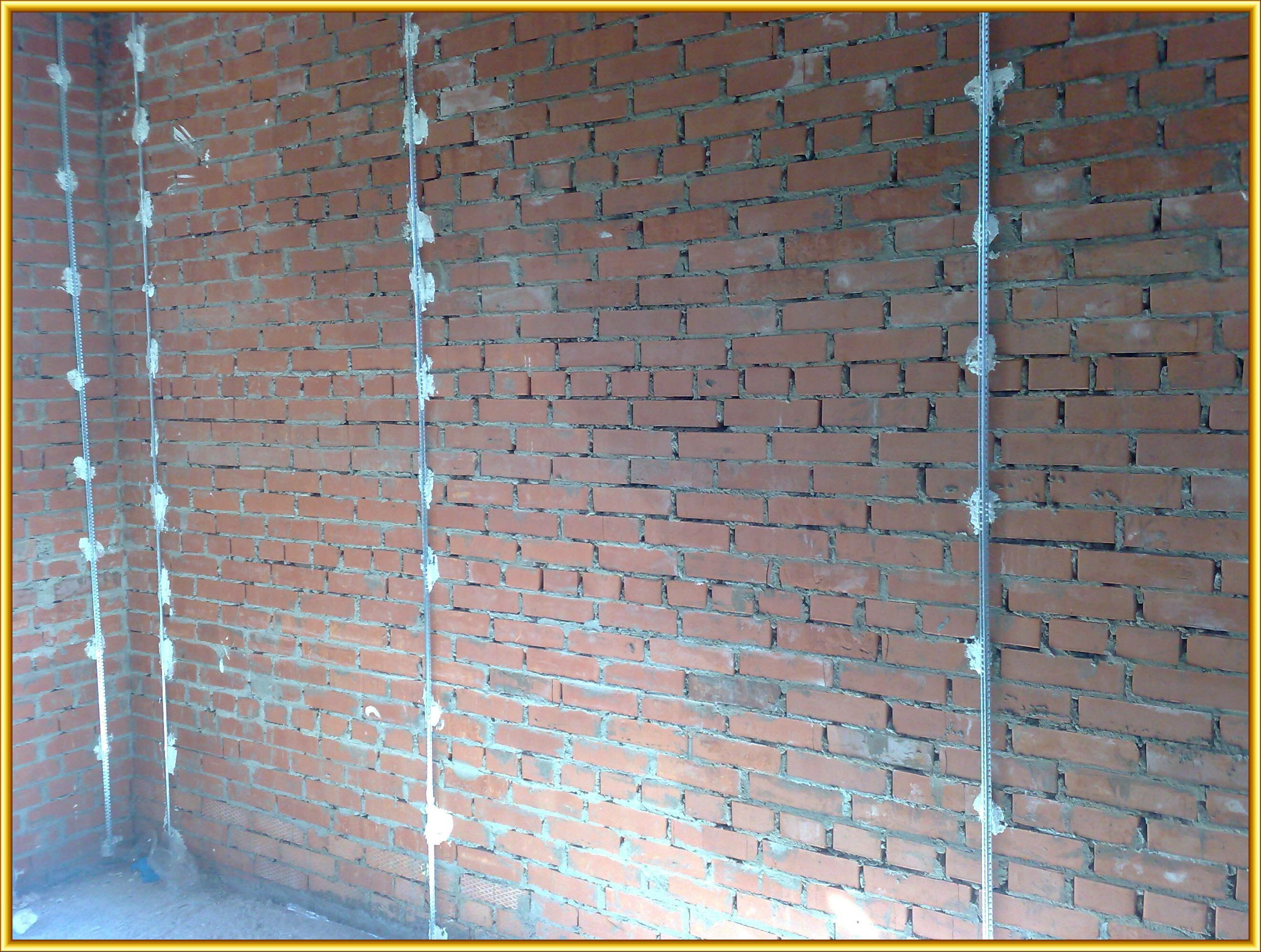 Стена перед штукатуркой